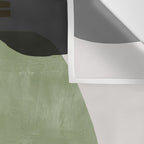 Green Abstract Wall Tapestry Gallery Image 3