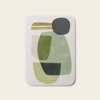 Green Abstract Bath Mat Gallery Image 1