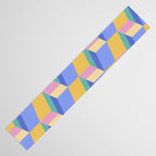 Cuboid Geometric Abstract Shapes Pattern XXIV Table Runner Gallery Image 3