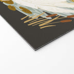 Swan Dance - Charcoal Black Background Welcome Mat Gallery Image 2