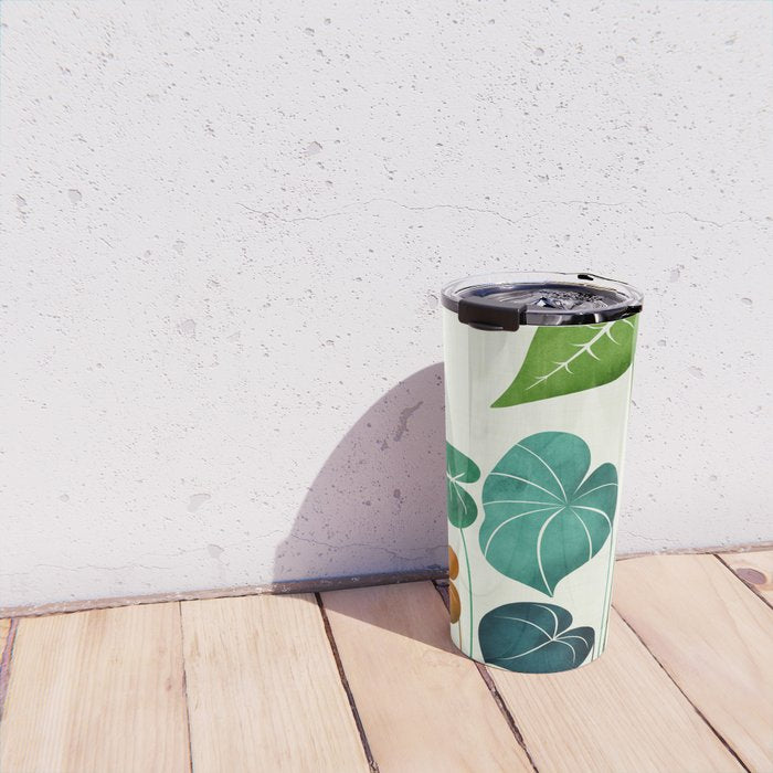 Colorful Tropical Greenery Travel Mug Gallery Image 4