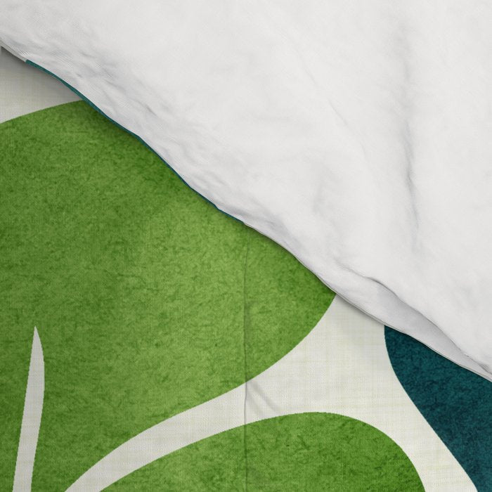 Colorful Tropical Greenery Comforter Gallery Image 4