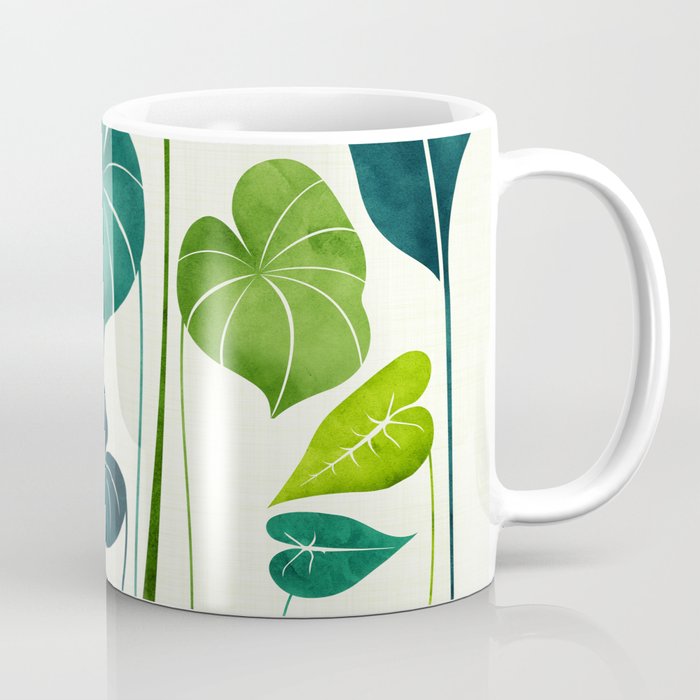 Colorful Tropical Greenery Coffee Mug Gallery Image 1