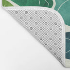 Colorful Tropical Greenery Bath Mat Gallery Image 2