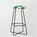 Colorful Tropical Greenery Stool Gallery Image 1