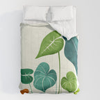 Colorful Tropical Greenery Comforter Gallery Image 6