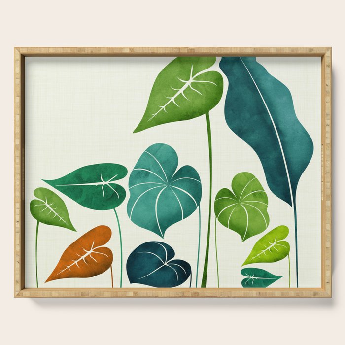 Colorful Tropical Greenery Serving Tray Gallery Image 1