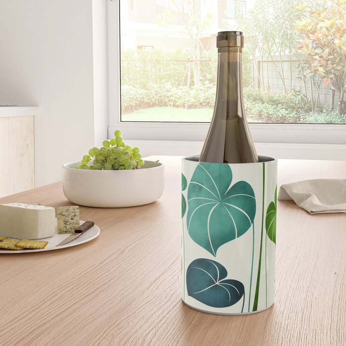 Colorful Tropical Greenery Wine Chiller Gallery Image 4