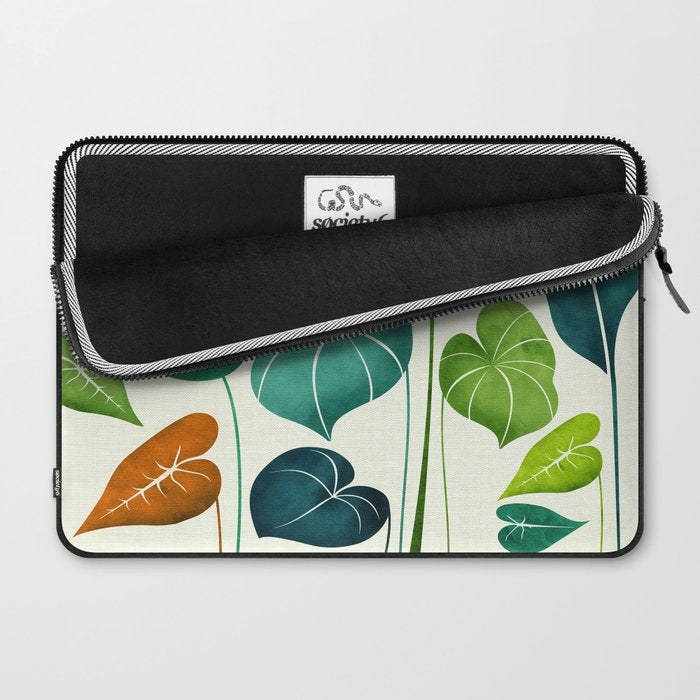 Colorful Tropical Greenery Laptop Sleeve Gallery Image 2