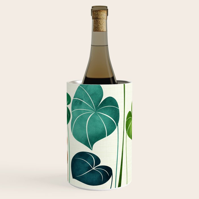 Colorful Tropical Greenery Wine Chiller Gallery Image 1