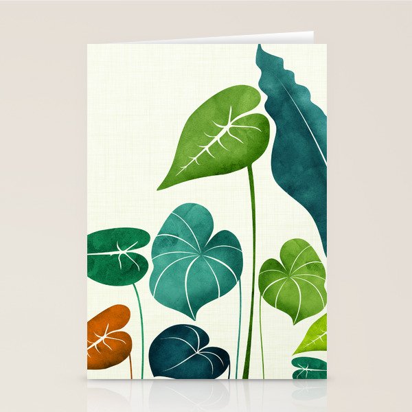 Colorful Tropical Greenery Stationery Card Gallery Image 1