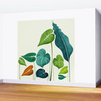 Colorful Tropical Greenery Wall Mural Gallery Image 2
