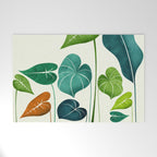 Colorful Tropical Greenery Welcome Mat Gallery Image 1