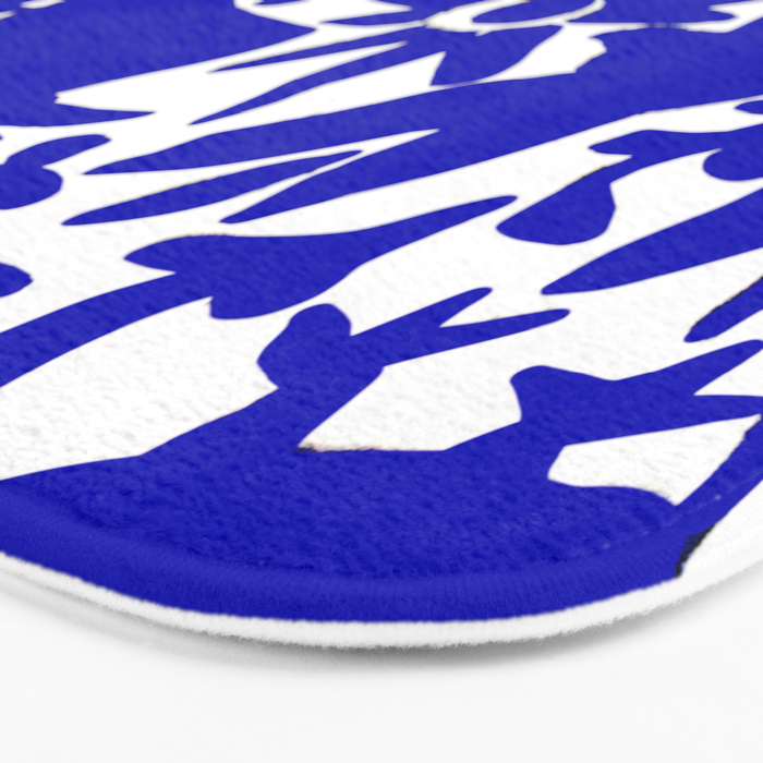 Blue Otomi  Bath Mat Gallery Image 3