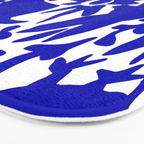 Blue Otomi  Bath Mat Gallery Image 3