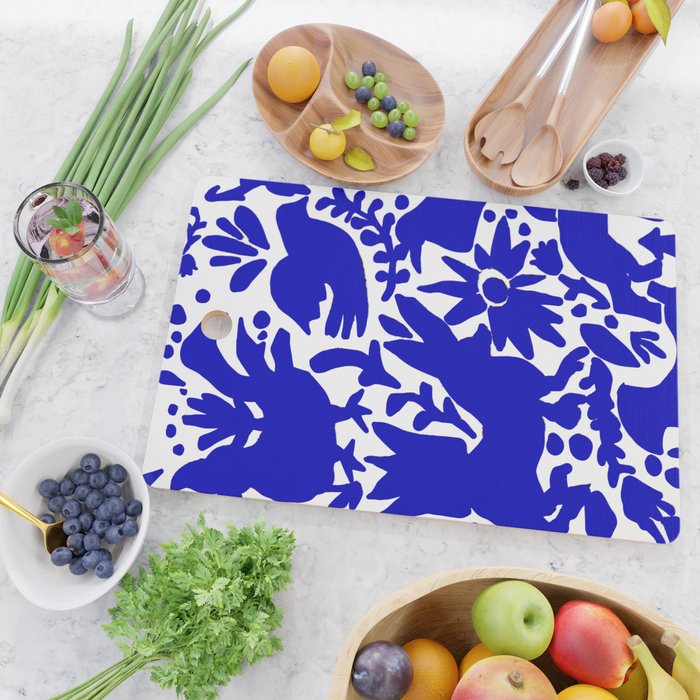Blue Otomi  Cutting Board Gallery Image 2