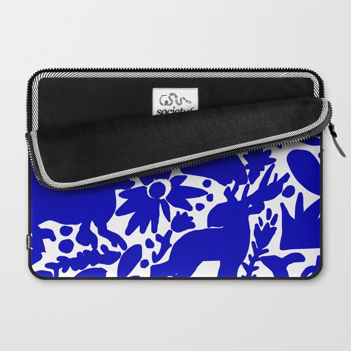 Blue Otomi  Laptop Sleeve Gallery Image 2