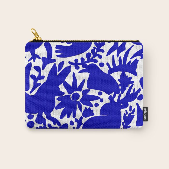 Blue Otomi  Carry All Pouch Gallery Image 1
