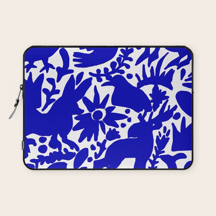 Blue Otomi  Laptop Sleeve Gallery Image 1