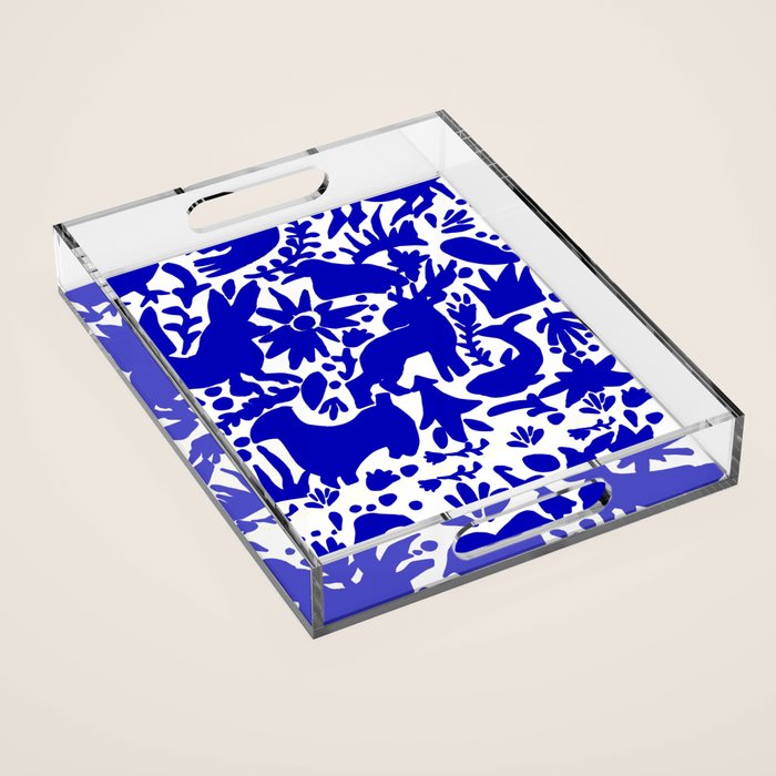 Blue Otomi  Acrylic Tray Gallery Image 1