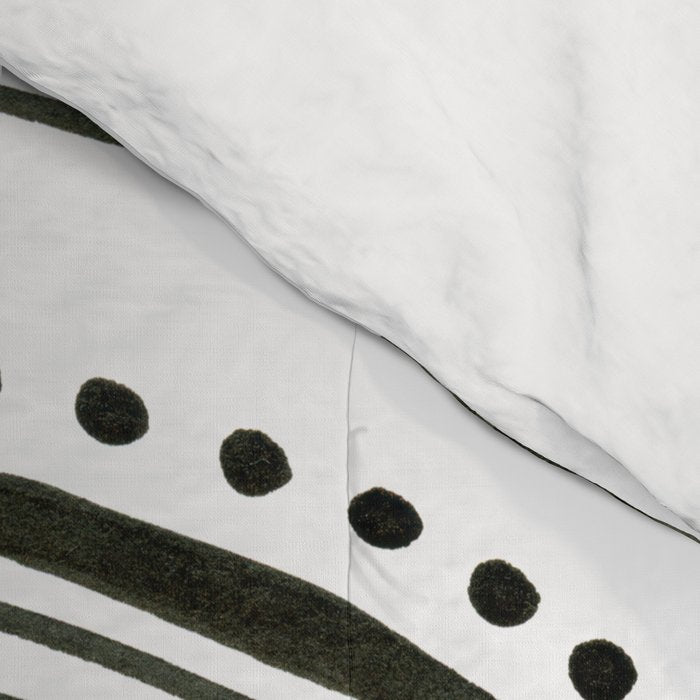 Quaking Aspen - Black Tree Rings Comforter Gallery Image 4