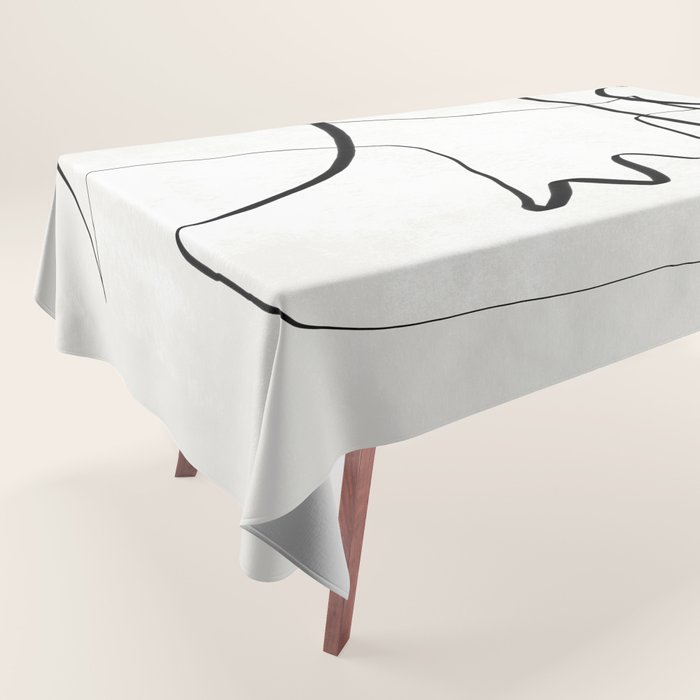 Abstract line art 6 Tablecloth Gallery Image 1