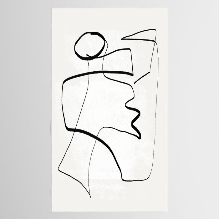 Abstract line art 6 Tablecloth Gallery Image 2