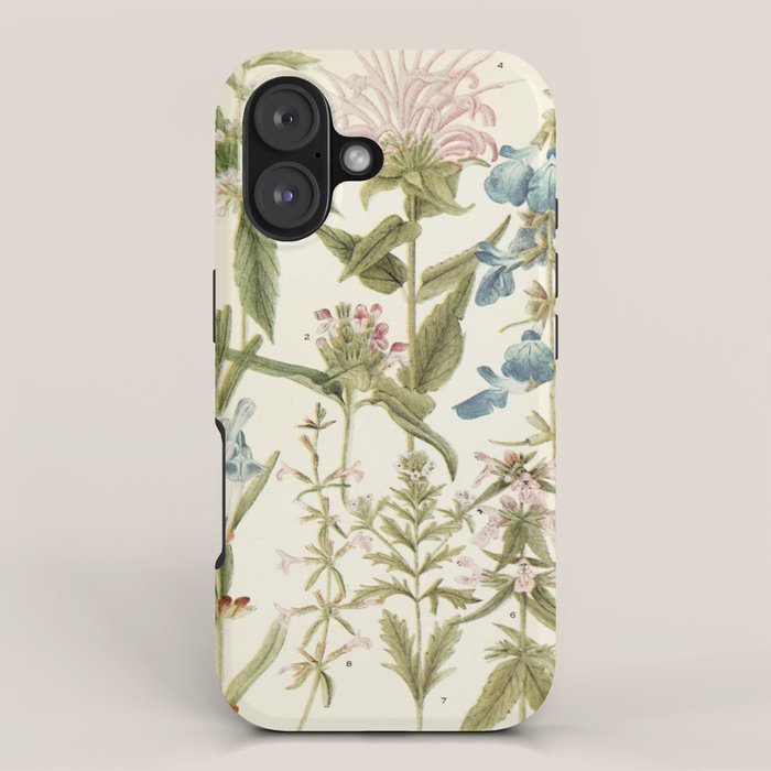 Wildflowers from "Rocky Mountain Flowers" (1914) by Edith Clements (benefitting The Nature Conservancy) iPhone Case Gallery Image 1