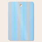 Very Narrow Blue and White Vertical Stripes Cutting Board Gallery Image 1