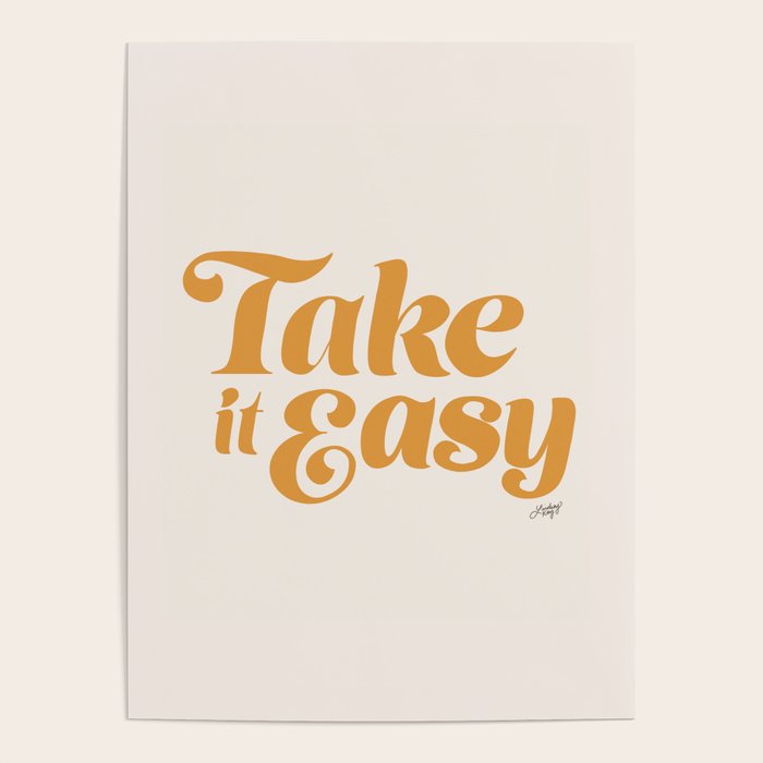 Take it Easy (Yellow Palette) Poster Gallery Image 1