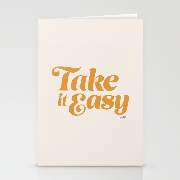 Take it Easy (Yellow Palette) Stationery Card Gallery Image 2