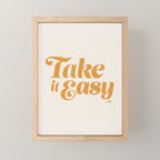 Take it Easy (Yellow Palette) Mini Art Print Gallery Image 1