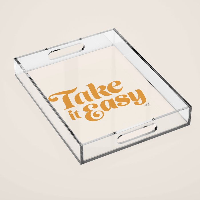 Take it Easy (Yellow Palette) Acrylic Tray Gallery Image 1