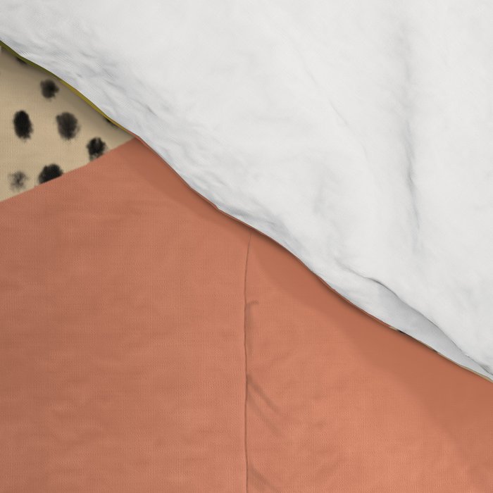 ZZ Plant Art on Terra cotta background Comforter Gallery Image 4