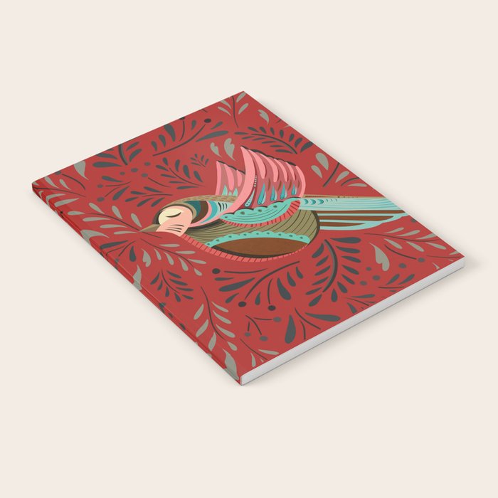 Peace Bird - Red Notebook Gallery Image 2