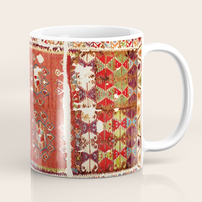 Hotamis  Antique Turkish Karapinar  Kilim Print Coffee Mug Gallery Image 1