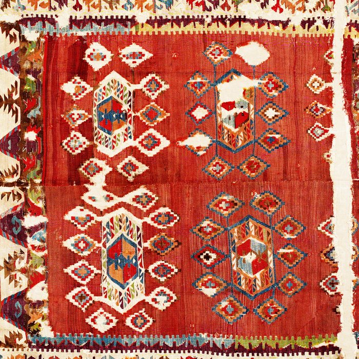 Hotamis  Antique Turkish Karapinar  Kilim Print Coffee Mug Gallery Image 2