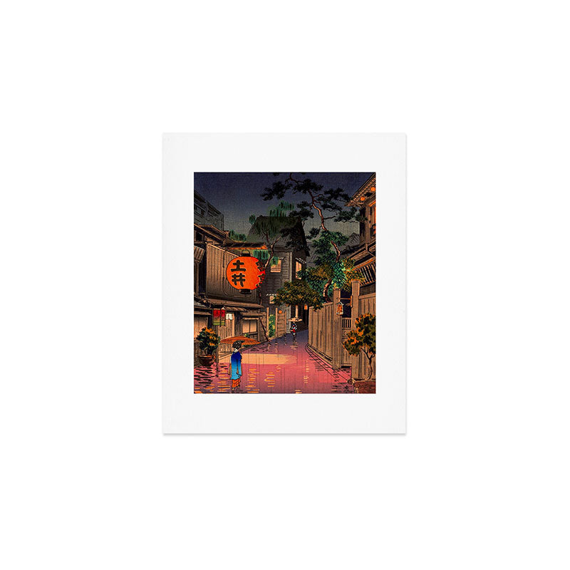 Evening At Ushigome By Tsuchiya Koitsu Art Print Gallery Image 1