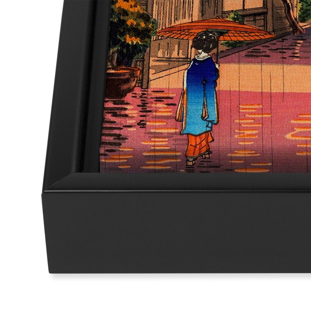 Evening At Ushigome By Tsuchiya Koitsu Framed Canvas Print Gallery Image 3