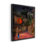 Evening At Ushigome By Tsuchiya Koitsu Framed Canvas Print Gallery Image 2