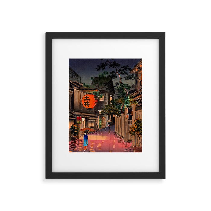 Evening At Ushigome By Tsuchiya Koitsu Framed Art Print Gallery Image 1