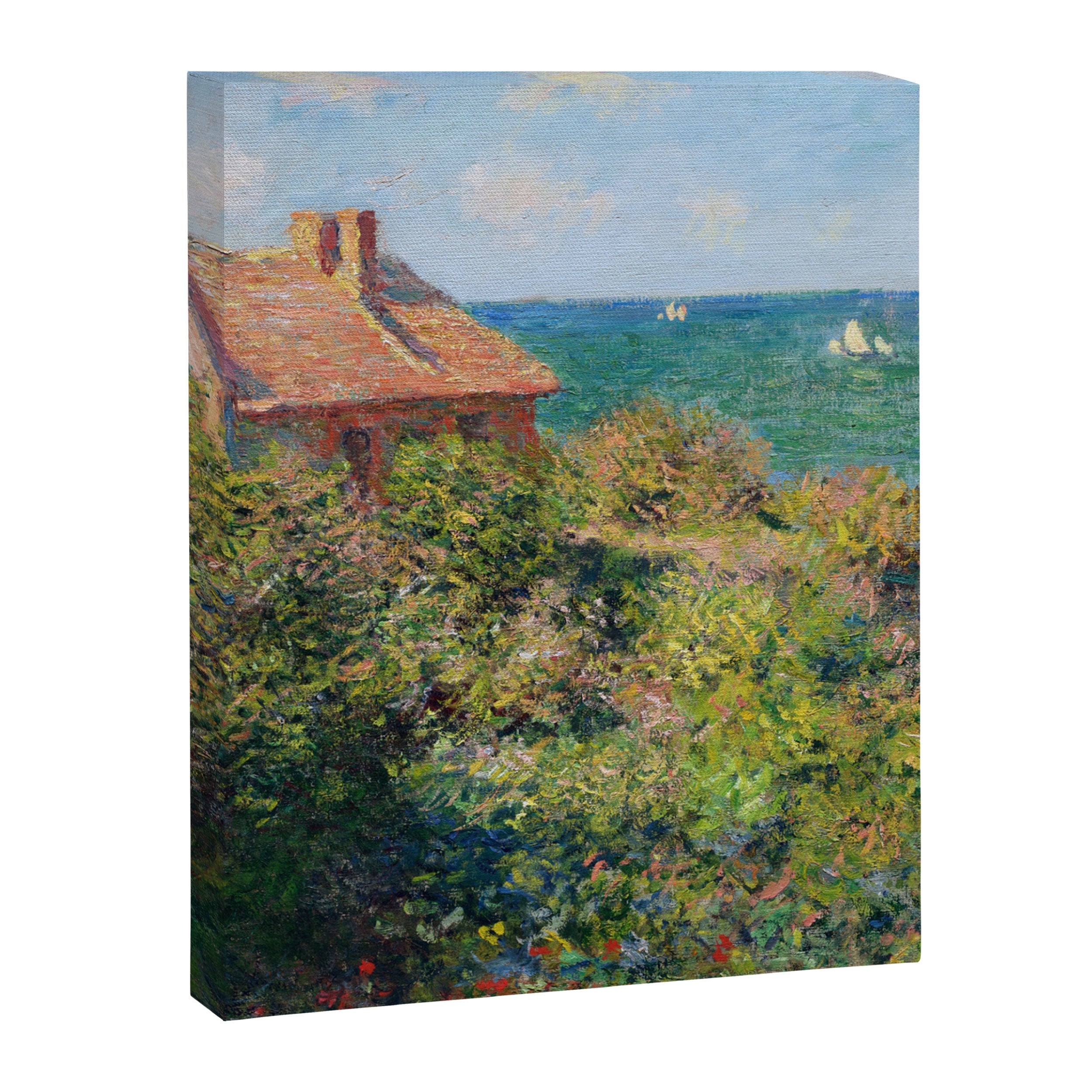 Fisherman's Cottage on the Cliffs at Varengeville Claude Monet Canvas Print Gallery Image 6