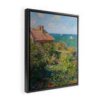 Fisherman's Cottage on the Cliffs at Varengeville Claude Monet Framed Canvas Print Gallery Image 2