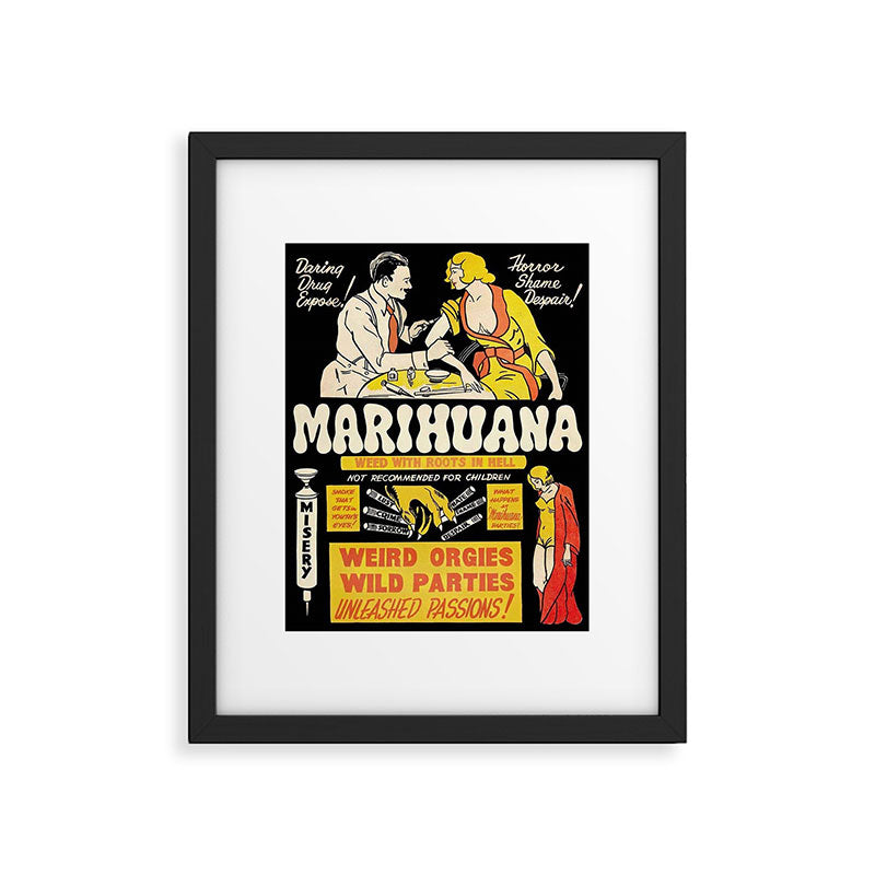 Marihuana Marijuana Vintage Movie Framed Art Print Gallery Image 5