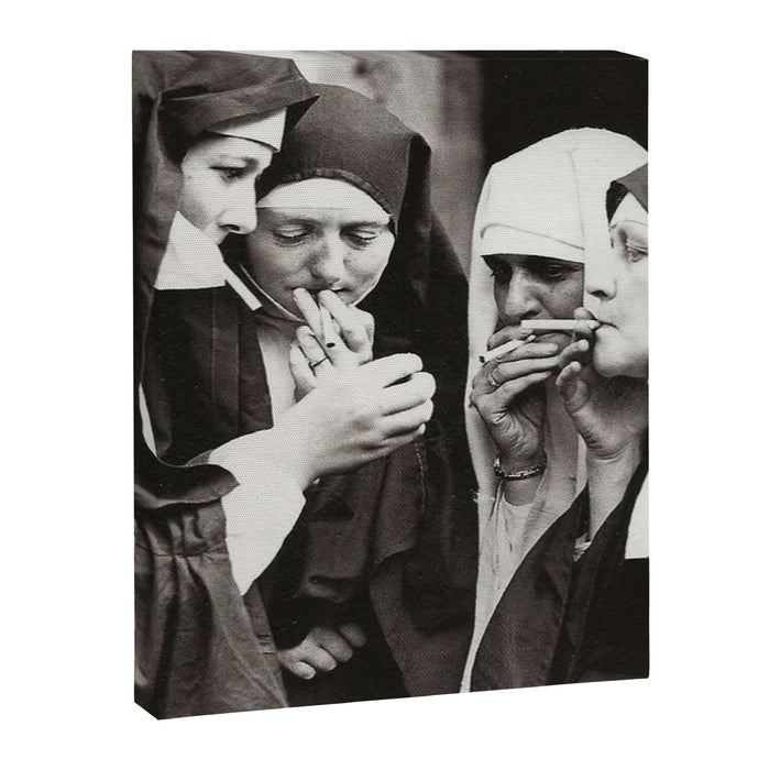 Nuns Smoking Canvas Print Gallery Image 1