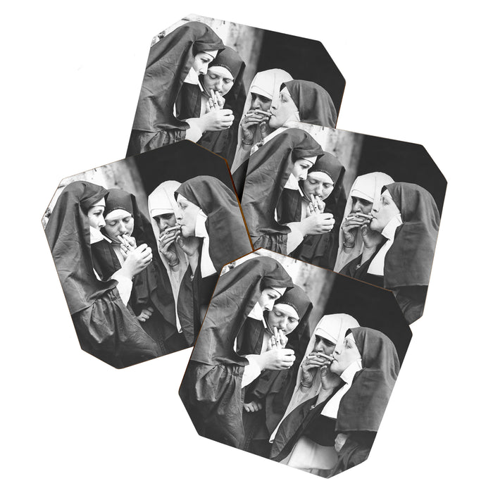 Nuns Smoking High Resolution Version Coaster Gallery Image 1