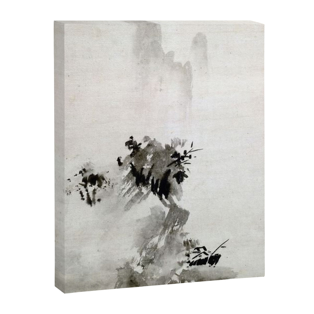 Sesshu Toyo Haboku - Sansui Landscape Canvas Print Gallery Image 6