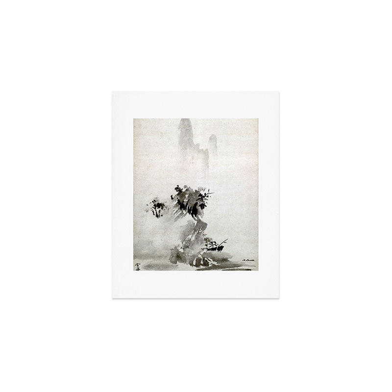 Sesshu Toyo Haboku - Sansui Landscape Art Print Gallery Image 1