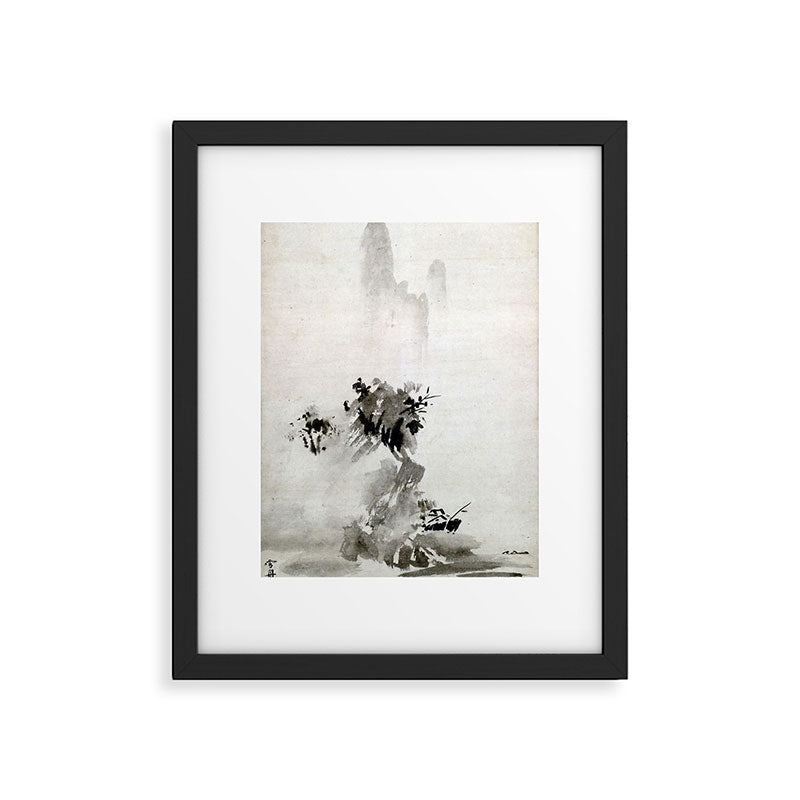 Sesshu Toyo Haboku - Sansui Landscape Framed Art Print Gallery Image 5
