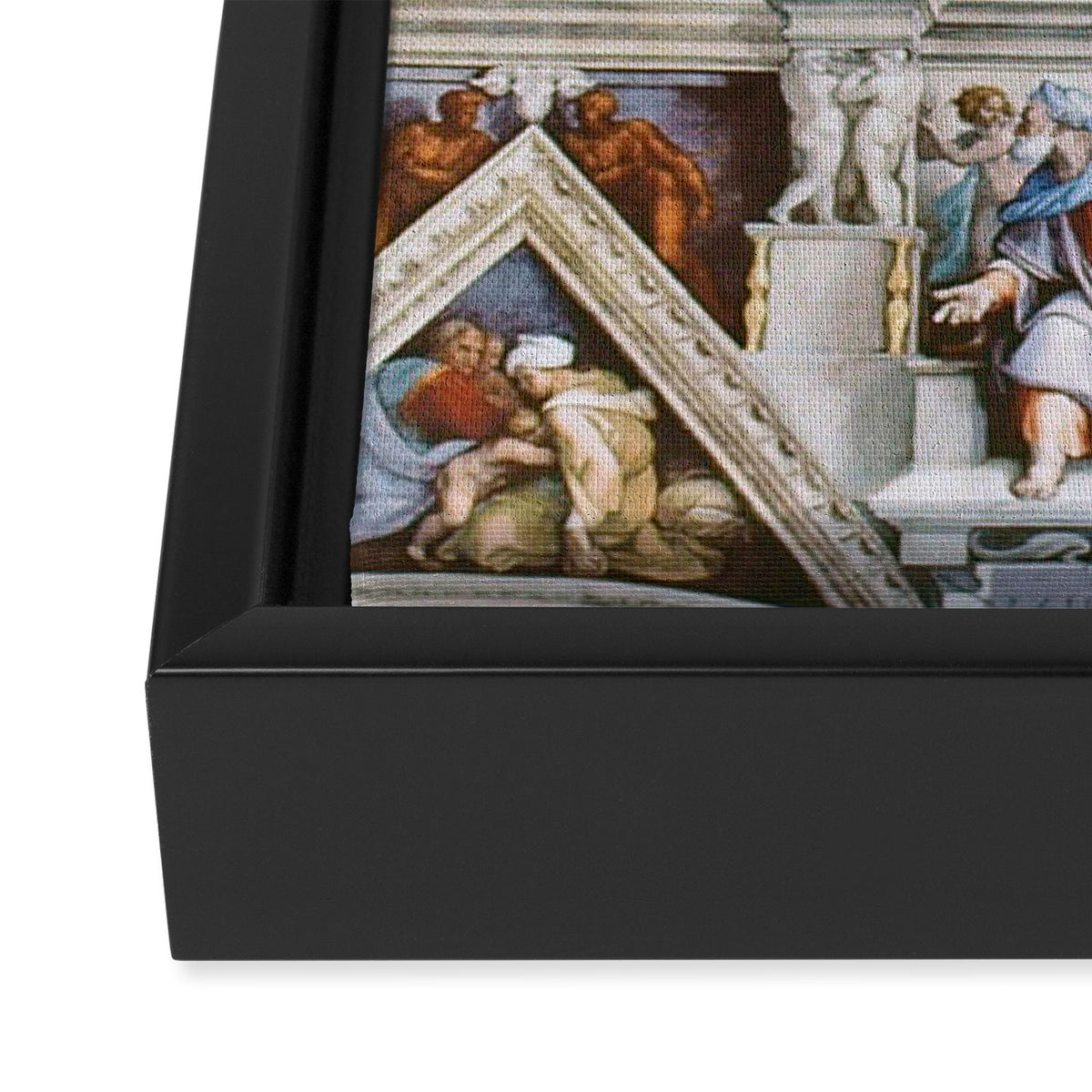 Sistine Chapel Ceiling Michelangelo Framed Canvas Print Gallery Image 3